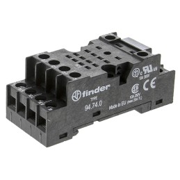1 pcs - Finder 94 Relay Socket, for use with 55.32 - 55.34 Series Relays and 85.04 Series Timers