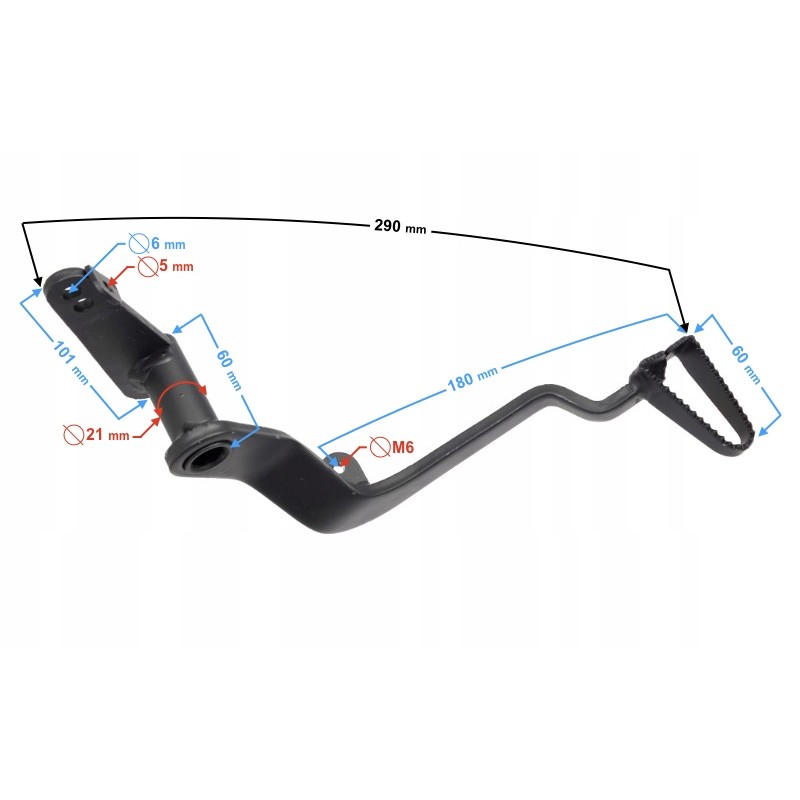 Foot brake lever fr 2