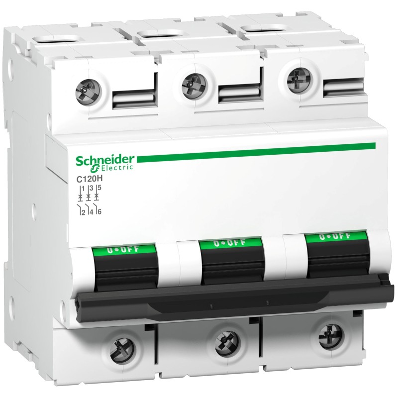 1 pcs - Schneider Electric Acti 9 A9N1 MCB, 3P, 125A Curve C