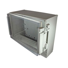 1 pcs - RS PRO ABS, Polycarbonate Wall Box, IP65, Viewing Window, 256 mm x 217 mm x 132.5mm