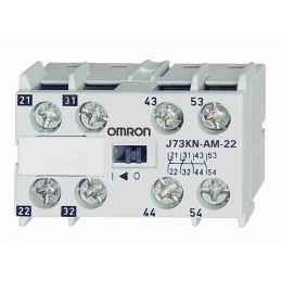 1 pcs - Omron Auxiliary Contact Block, 4 Contact, 2NC + 2NO