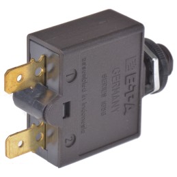 1 pcs - ETA Thermal Circuit Breaker - 1658 Single Pole 250V Voltage Rating Panel Mount, 6A Current Rating