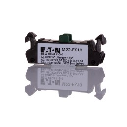 1 pcs - Eaton RMQ Titan M22 Series Contact Block, 24 V dc, 230V ac, 1NO