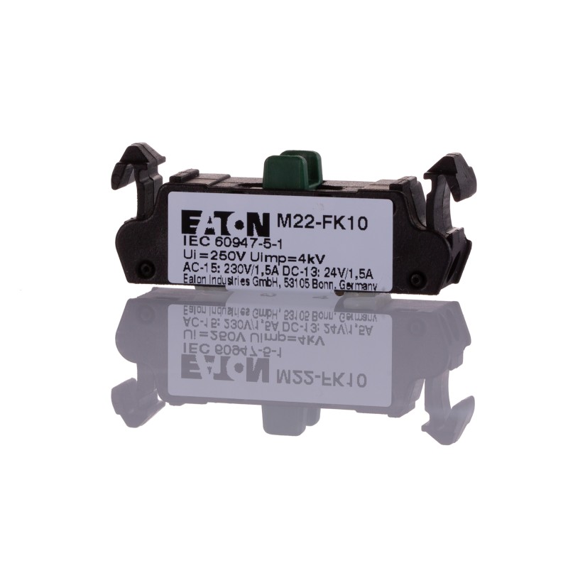 1 pcs - Eaton RMQ Titan M22 Series Contact Block, 24 V dc, 230V ac, 1NO