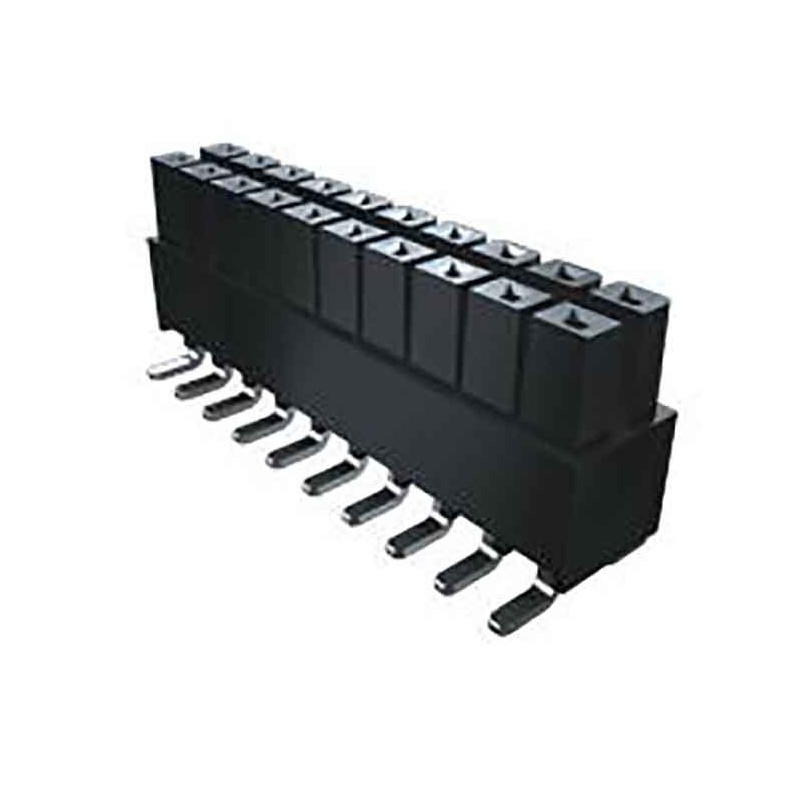 1 pcs - Samtec IPS1 Series Straight Through Hole Mount PCB Socket, 20-Contact, 2-Row, 2.54mm Pitch, Solder Termination