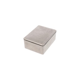 1 pcs - Hammond 1590 Series Natural Die Cast Aluminium Enclosure, IP65, Natural Lid, 110 x 82 x 44mm