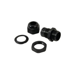 1 Kit - Amphenol Industrial CG Series Black Cable Gland Kit, M20 Thread, 5mm Min, 9mm Max