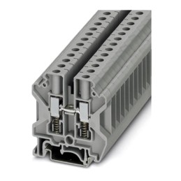 1 Box of 50 - Phoenix Contact USST 6 Series Grey Feed Through Terminal Block, 0.2 - 10mm², Single-Level, Screw Termination