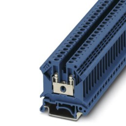1 Box of 50 - Phoenix Contact UK5 BU Series Blue DIN Rail Terminal Block, 0.2 - 4mm², Single-Level, Screw Termination