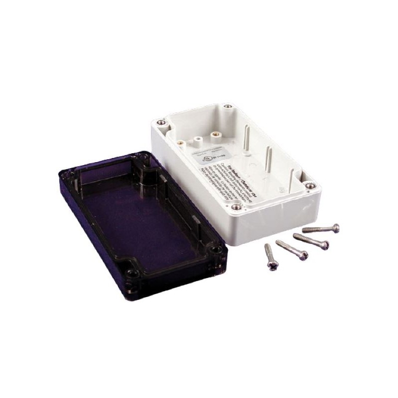 1 pcs - Hammond 1554 Series Polycarbonate Enclosure, IP68, 4.7 x 2.6 x 1.6in
