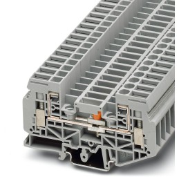 1 Box of 50 - Phoenix Contact URTK 6 Series Grey Test Disconnect Terminal Block, 0.5 - 10mm², Single-Level, Screw Termination