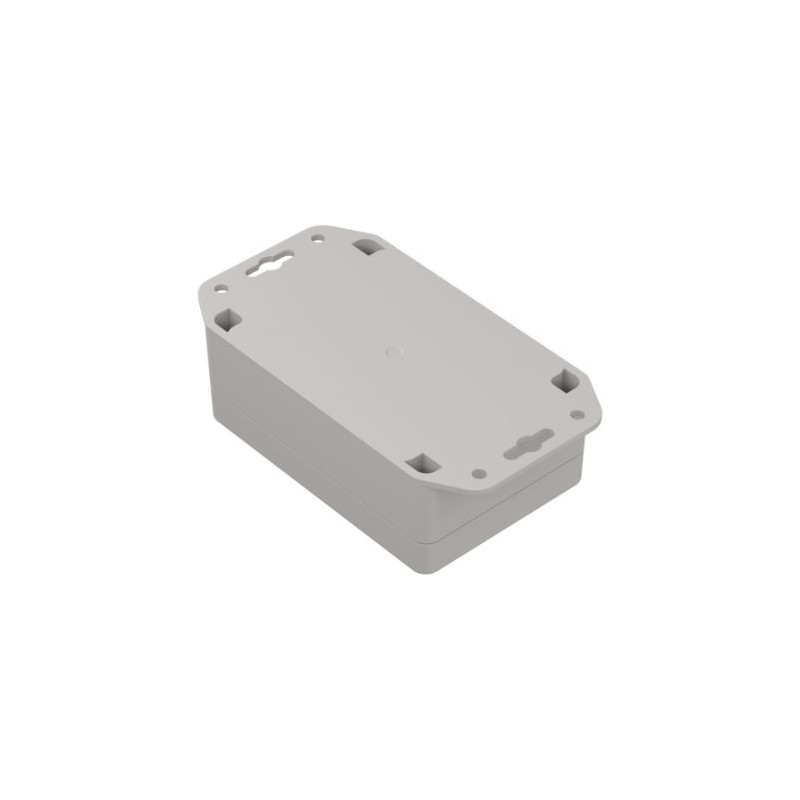 1 pcs - RS PRO Light Grey Polycarbonate Enclosure, IP65, Light Grey Lid, 121.4 x 81.6 x 45.2mm