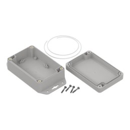 1 pcs - RS PRO Light Grey Polycarbonate Enclosure, IP65, Light Grey Lid, 121.4 x 81.6 x 45.2mm