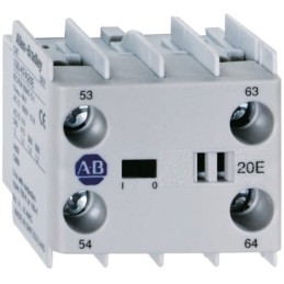 1 pcs - Allen Bradley Auxiliary Contact Block, 2 Contact, 2NO, Snap-On