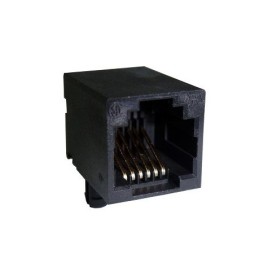 8 pcs - Amphenol ICC RJE01 Series Male RJ11 Connector, Cable Mount, Cat3