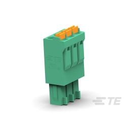 400 pcs - TE Connectivity 3.5mm Pitch 4 Way Vertical Pluggable Terminal Block, Plug, Spring Termination