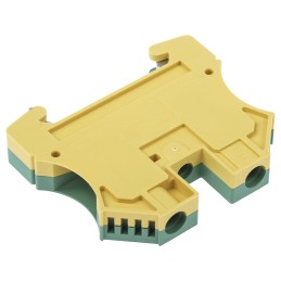1 pcs - Weidmuller 2-Way WPE 10 Earth Terminal Block, 10mm², 16 - 6 AWG Wire, Screw Down, Wemid Housing, ATEX