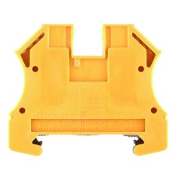 1 pcs - Weidmuller 2-Way WPE 10 Earth Terminal Block, 10mm², 16 - 6 AWG Wire, Screw Down, Wemid Housing, ATEX