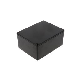 1 pcs - Hammond 1590 Series Black Die Cast Aluminium Enclosure, IP54, Black Lid, 119 x 94 x 56mm