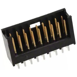 400 pcs - TE Connectivity AMPMODU MOD II Series Straight Through Hole PCB Header, 18 Contact(s), 2.54mm Pitch, 2 Row(s), Shroude