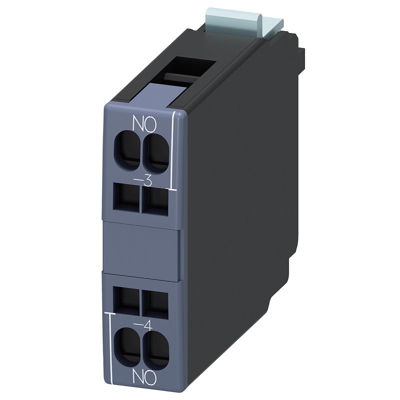 1 pcs - Siemens Auxiliary Contact, 1 Contact, 1NO, Snap-On, Sirius Classic