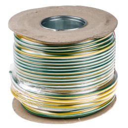 1 Reel of 100 M - RS PRO Green/Yellow 10 mm² Hook Up Wire, 100m