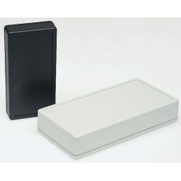 1 pcs - Hammond 1599 Series Black Flame Retardant ABS Enclosure, IP54, Black Lid, 220 x 110 x 44mm