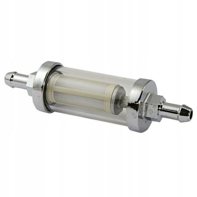 Fuel filter 5 16 chrome glass bike it fft516chg