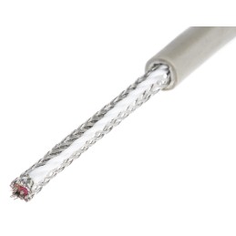 1 Reel of 100 M - Alpha Wire Multicore Data Cable, 0.23 mm², 4 Cores, 24 AWG, Screened, 100m, Grey Sheath