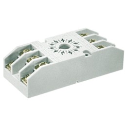 1 pcs - Relpol 11 Pin 300V ac DIN Rail, Panel Mount Relay Socket, for use with R15 Series 3PDT Relay