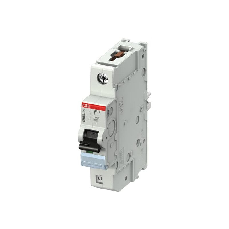 1 pcs - ABB SMISSLINE TP S400E MCB, 1P, 16A Curve B, 230V AC, 6 kA Breaking Capacity