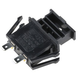 1 pcs - Bulgin 10A Panel Mount Fuse Holder for 5 x 20mm Fuse, 1P, 250V ac