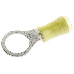 1 Box of 5000 - TE Connectivity, PIDG Insulated Ring Terminal, M10 Stud Size, 2.6mm² to 6.6mm² Wire Size, Yellow