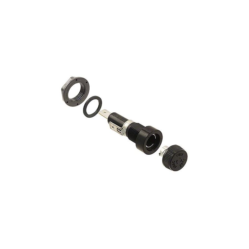 1 pcs - Eaton 30A Panel Mount Fuse Holder for 6.3 x 32mm Fuse, 250V ac