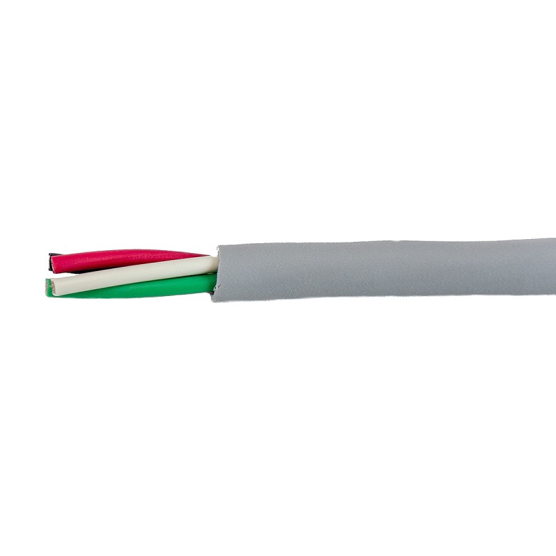 1 Reel of 30 M - Alpha Wire EcoCable Mini Control Cable, 4 Cores, 0.15 mm², ECO, Unscreened, 30m, Grey mPPE Sheath, 26 AWG