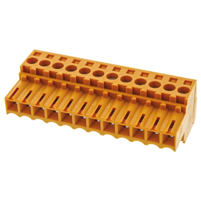 42 pcs - Weidmuller 3.5mm Pitch 12 Way Pluggable Terminal Block, Plug, Cable Mount, Screw Down Termination
