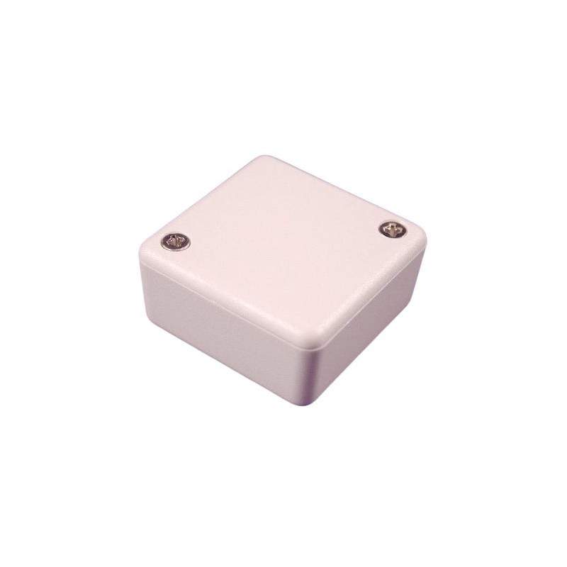 1 pcs - Hammond 1551 Series Grey ABS Enclosure, IP54, Flanged, Grey Lid, 40 x 40 x 20mm
