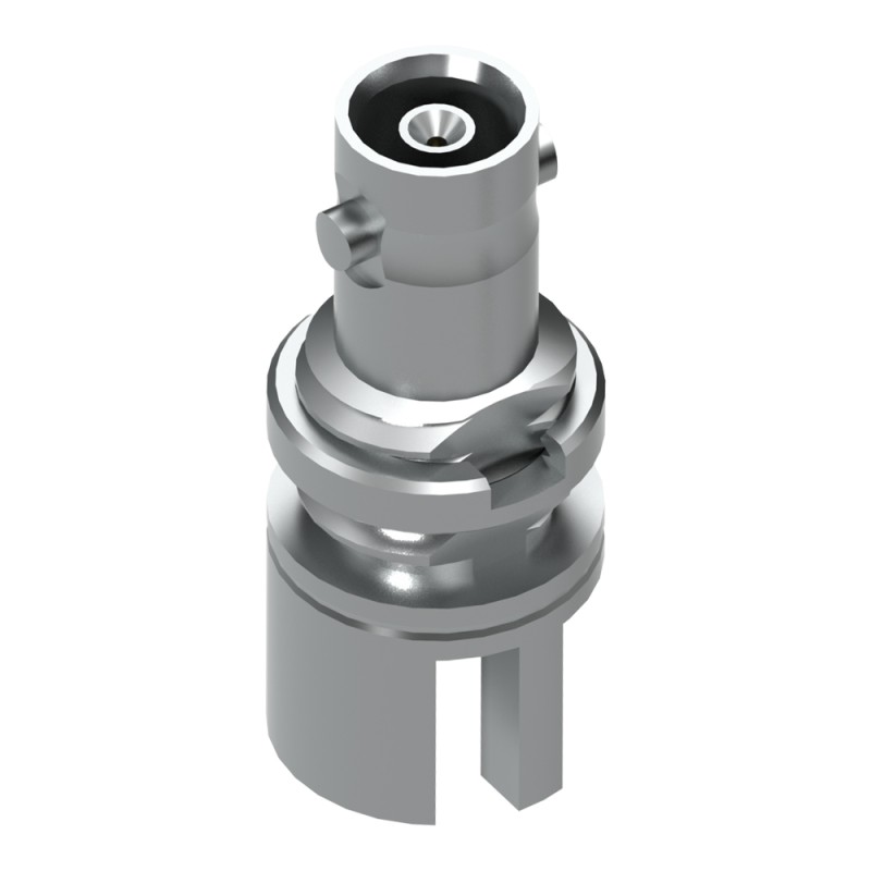 1 pcs - Samtec HDBNC Series, Plug Edge Mount BNC Connector, 75Ω, Edge Mount Termination, Straight Body