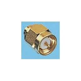 1 pcs - TE Connectivity 1050757 Series, Plug Cable Mount SMA Connector, 50Ω, Solder Termination, Straight Body