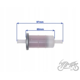 Fuel filter, paper insert, 8mm, for Honda Yamaha Kawa