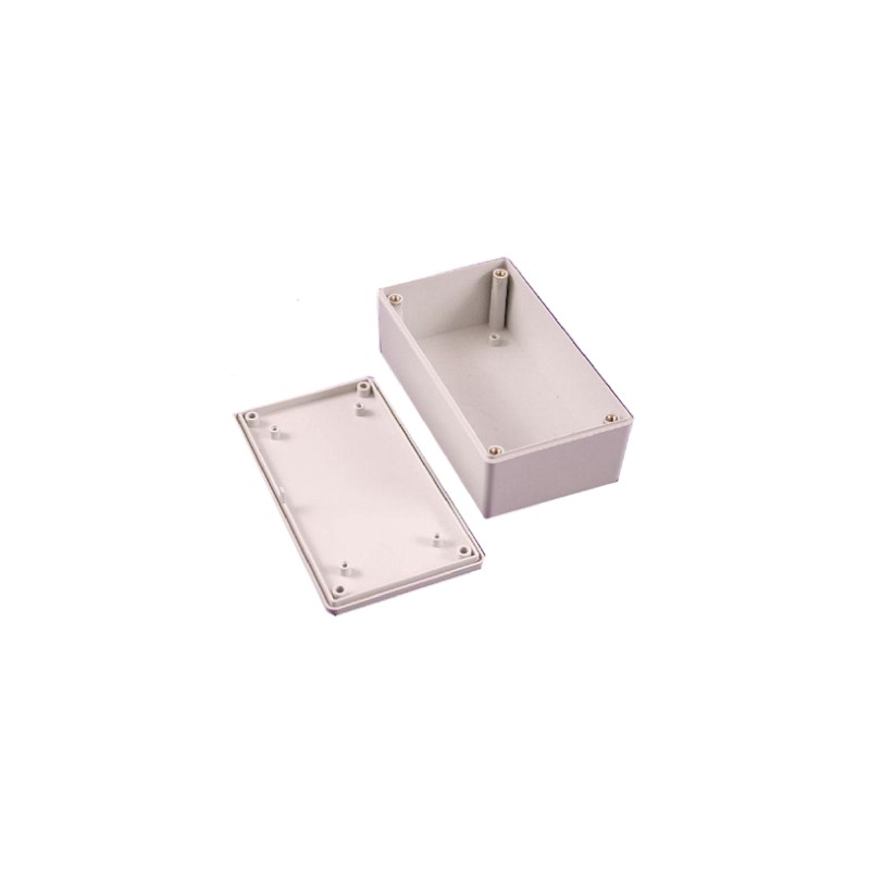 1 pcs - Hammond 1591 Series Grey Flame Retardant ABS Enclosure, IP54, Grey Lid, 165 x 71 x 29mm