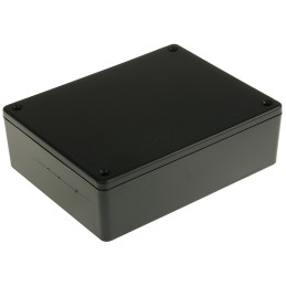 1 pcs - Hammond 1591 Series Black Flame Retardant ABS Enclosure, IP54, Black Lid, 122 x 94 x 36mm