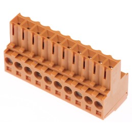 48 pcs - Weidmuller 3.5mm Pitch 10 Way Pluggable Terminal Block, Plug, Cable Mount, Screw Down Termination