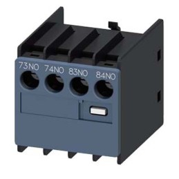 1 pcs - Siemens Auxiliary Switch Block, 2 Contact, 1NC + 1NO, Snap-On, Sirius Innovation