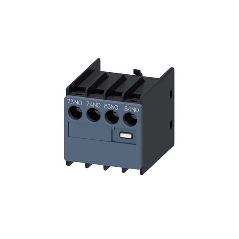 1 pcs - Siemens Auxiliary Switch Block, 2 Contact, 1NC + 1NO, Snap-On, Sirius Innovation