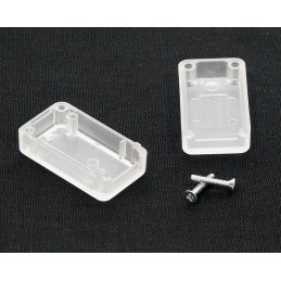1 pcs - Hammond 1551 Series Translucent White ABS Enclosure, IP54, Translucent White Lid, 35 x 20 x 15.5mm