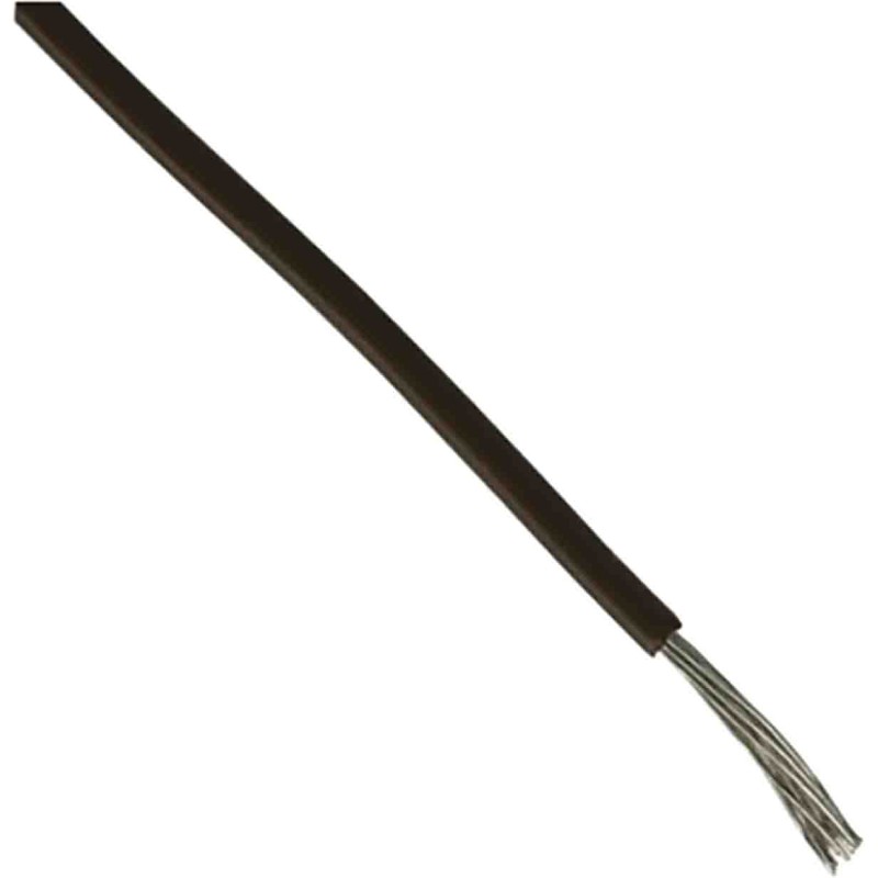 1 Reel of 305 M - RS PRO Black 2.1 mm² Hook Up Wire, 14 AWG, 1C, 305m, PVC Insulation