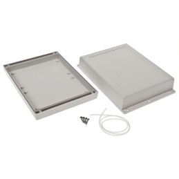 1 pcs - RS PRO Grey ABS Enclosure, IP65, IK07, Grey Lid, 197.7 x 144.55 x 52.55mm