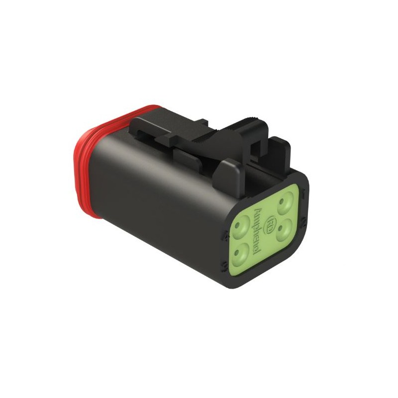 900 pcs - Amphenol Industrial, AT Cable connector Socket 4 Way, Crimp Termination