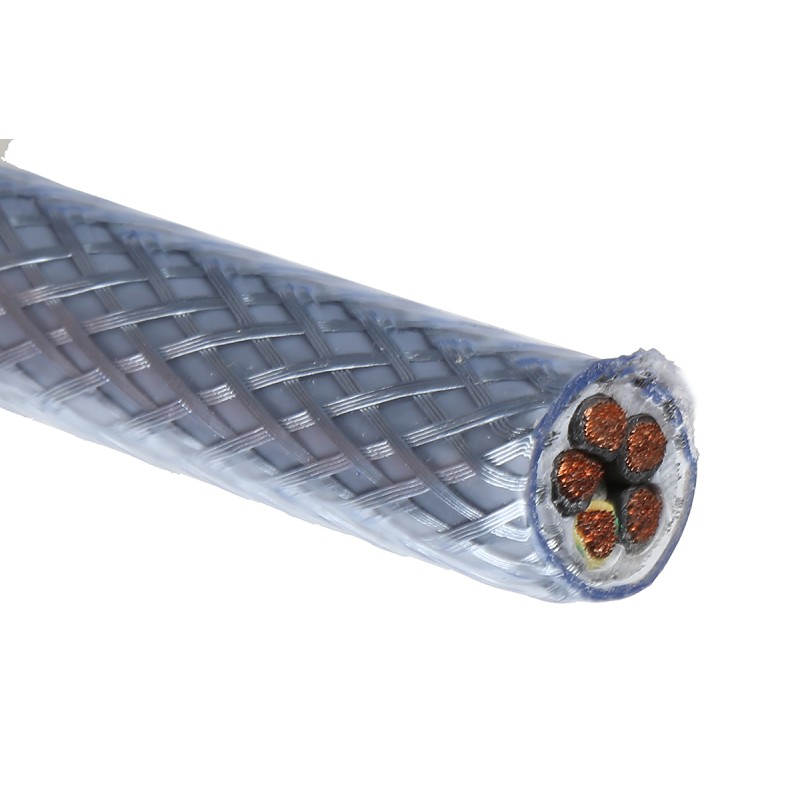 1 Reel of 50 M - RS PRO Control Cable, 5 Cores, 6 mm², SY, Screened, 50m, Transparent PVC Sheath, 9 AWG